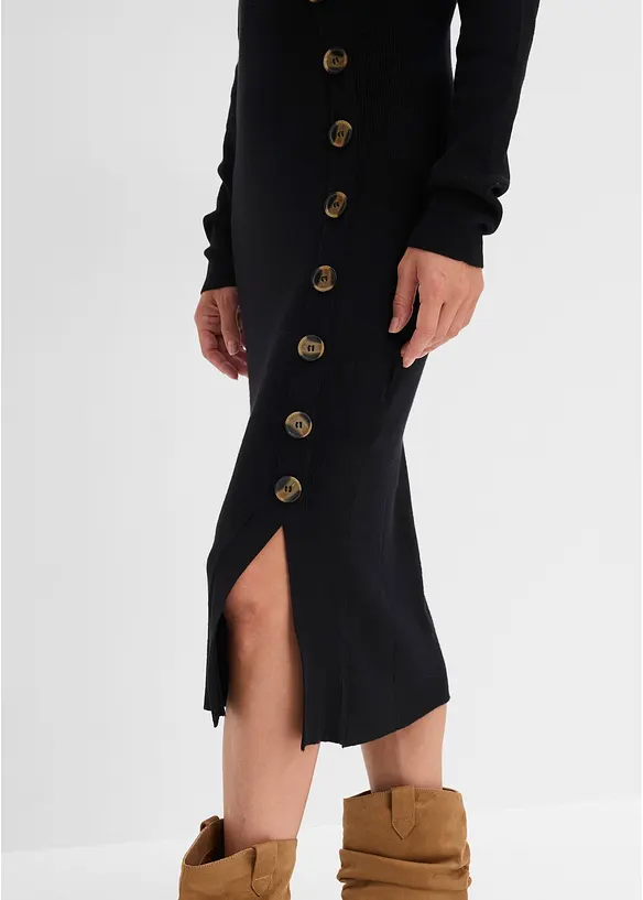 Robe en maille de viscose m&eacute;lang&eacute;e, bonprix