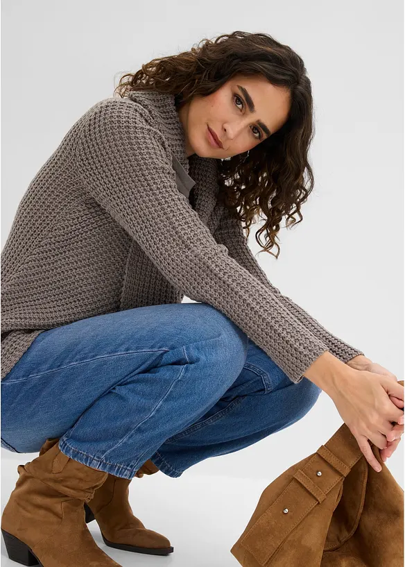 Grobstrick-Pullover, bonprix