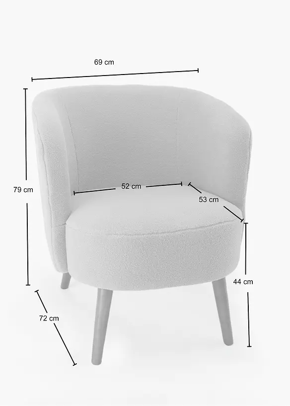 Teddyfell Sessel, bonprix