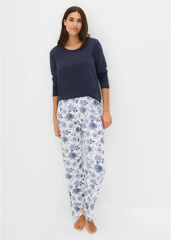 Pyjama aus reiner Bio-Baumwolle, bonprix