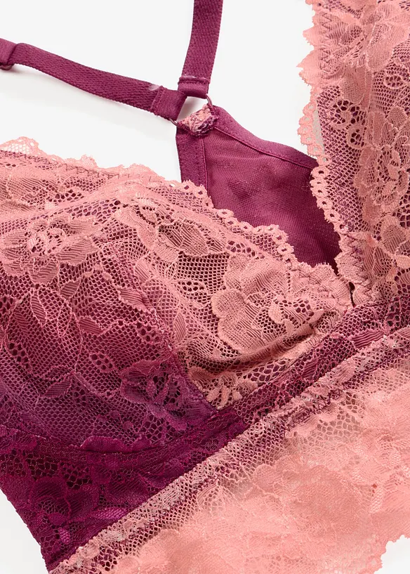 Bustier mit zarter Spitze im Farbverlauf, bonprix