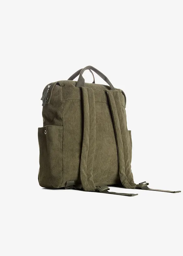 Sac &agrave; dos en velours c&ocirc;tel&eacute;, bonprix