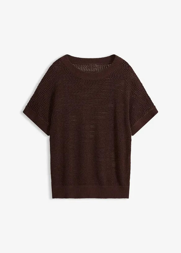 Oversize-Pullover aus Baumwoll-Mix, bonprix