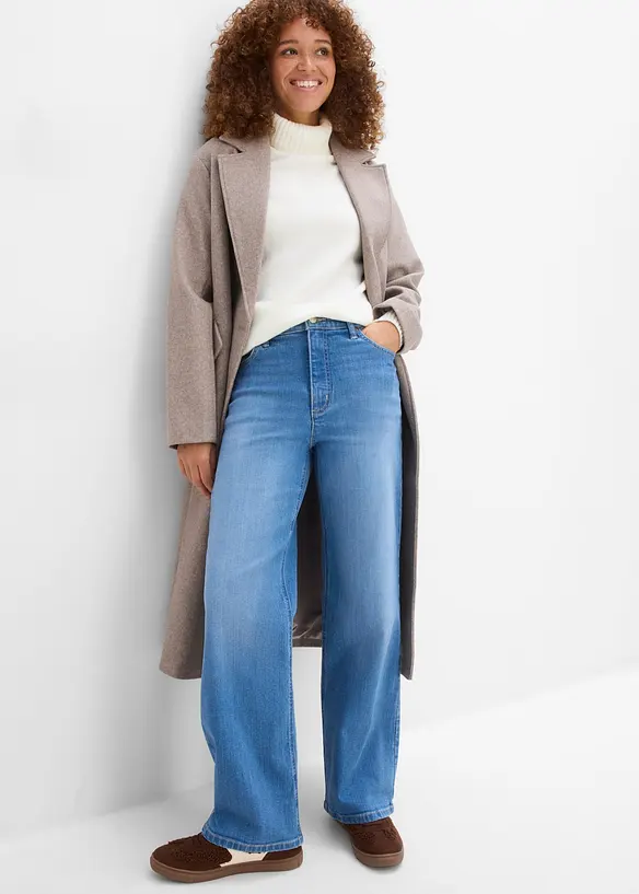 Jean large taille haute, bonprix