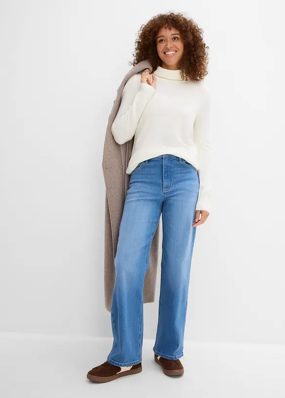 Jean large taille haute, bonprix