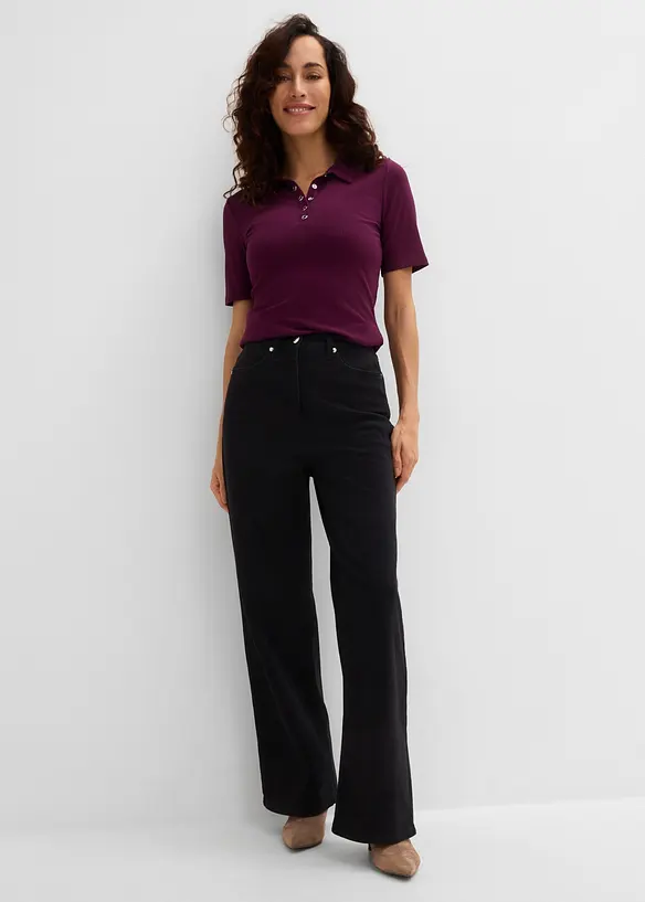 Polo en viscose extensible, bonprix