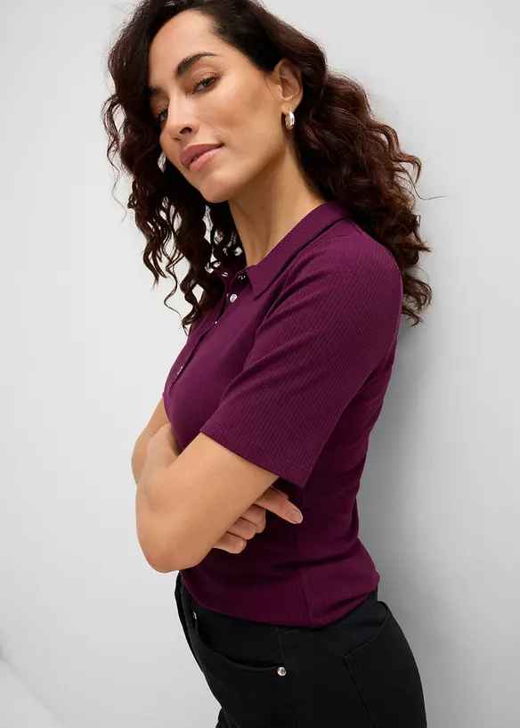 Polo en viscose extensible, bonprix