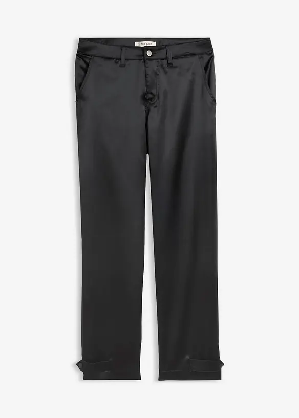 Barrel-Hose aus flie&szlig;endem Satin, bonprix