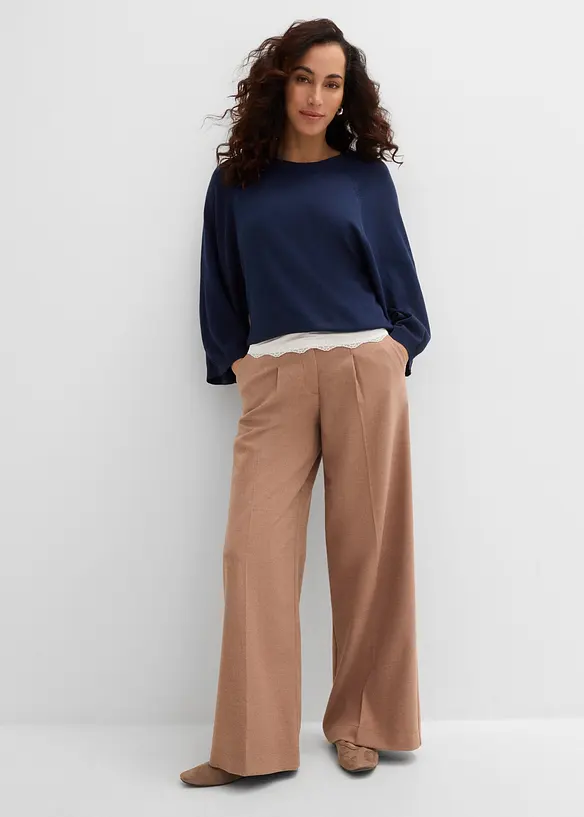 Pantalon &agrave; pinces, bonprix