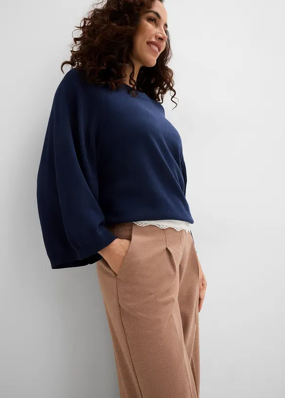 Pantalon &agrave; pinces, bonprix