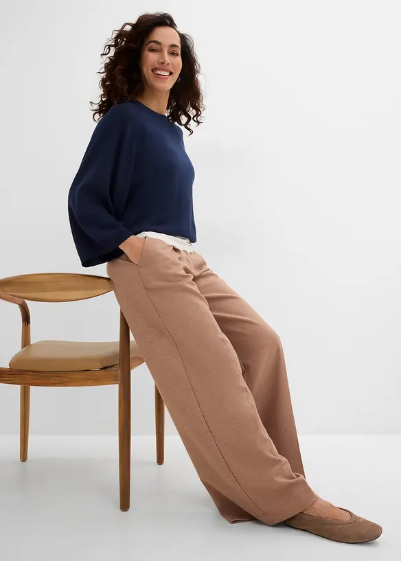 Pantalon &agrave; pinces, bonprix