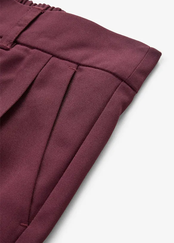 Pantalon &agrave; texture twill et taille extensible, bonprix