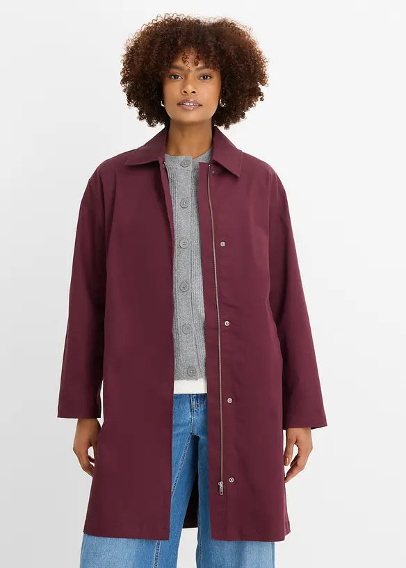 Trench oversize d&eacute;perlant, bonprix