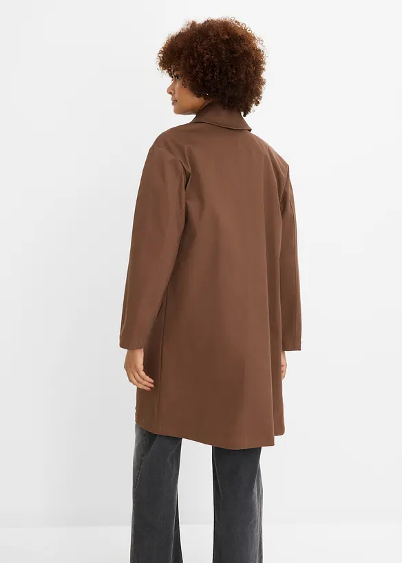 Trench oversize d&eacute;perlant, bonprix