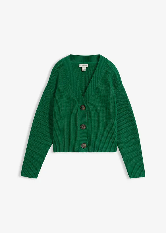 Grobstrickjacke aus reiner Baumwolle, bonprix