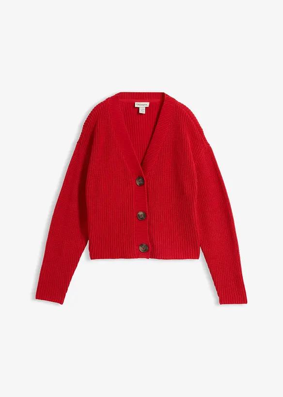 Grobstrickjacke aus reiner Baumwolle, bonprix