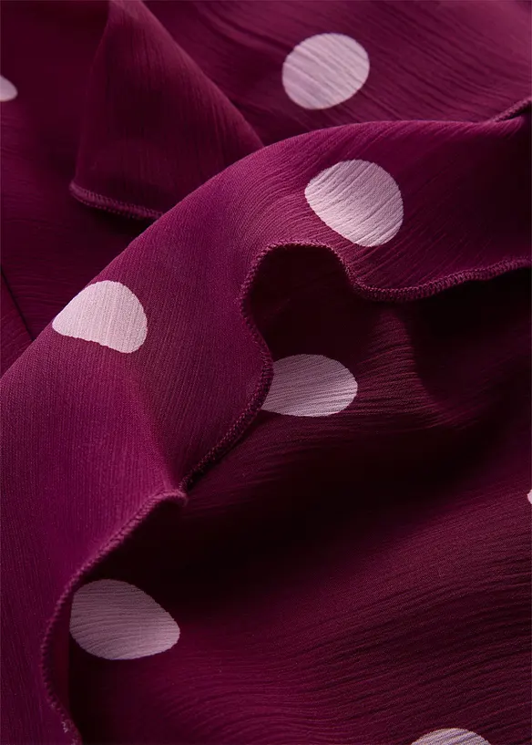 Chiffon-Midirock mit asymmetrischem Saum, bonprix