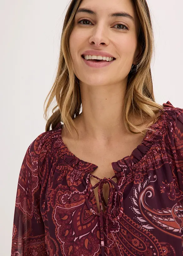 Blouse en mousseline, bonprix