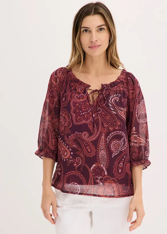 Blouse en mousseline, bonprix