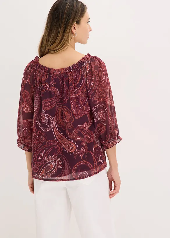 Blouse en mousseline, bonprix