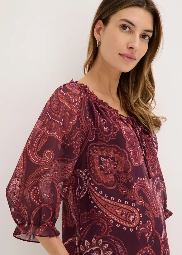 Blouse en mousseline, bonprix