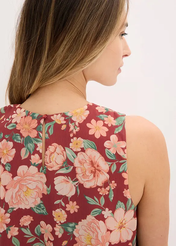 Top sans manches en mousseline, bonprix