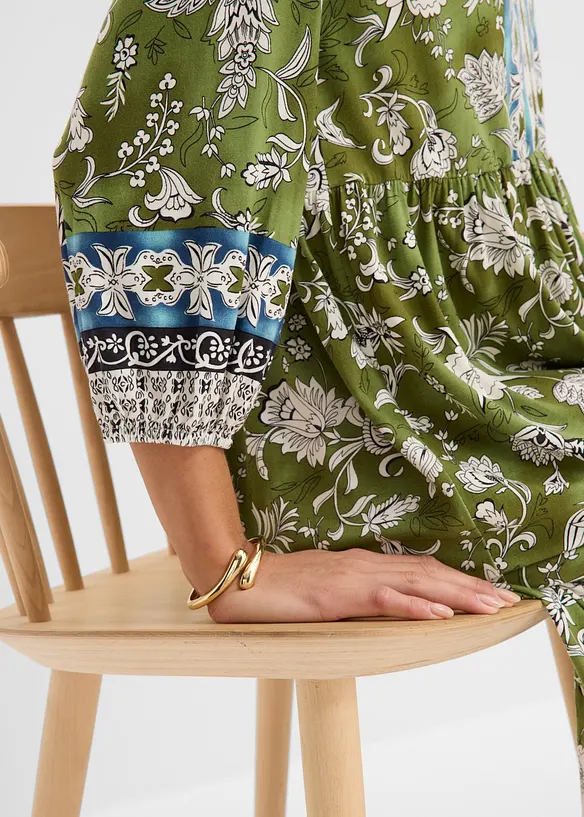 Tunika-Kleid aus flie&szlig;ender Viskose, bonprix