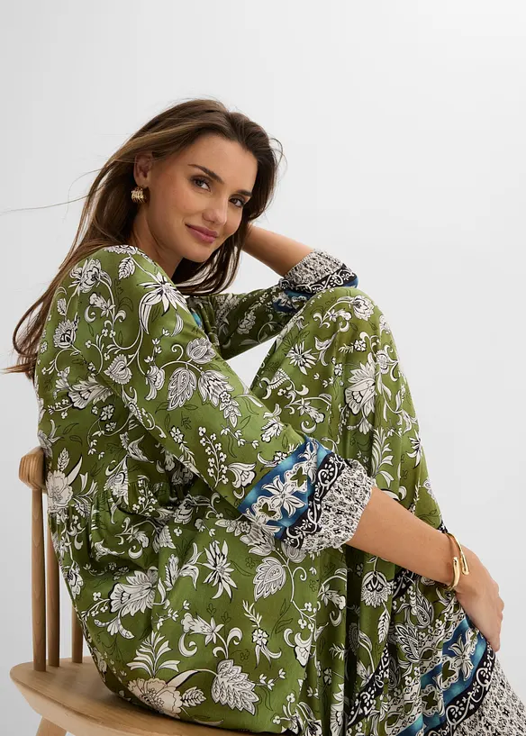 Tunika-Kleid aus flie&szlig;ender Viskose, bonprix