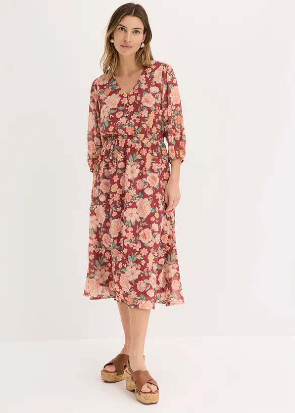 ausgestelltes Chiffonkleid, bonprix