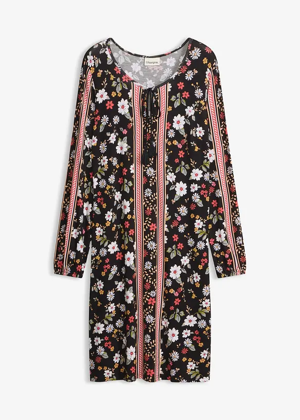 Robe tunique douce en viscose extensible, bonprix