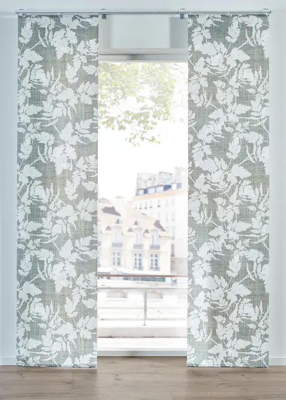 Voilage coulissant &agrave; imprim&eacute; floral (1&nbsp;pce), bonprix