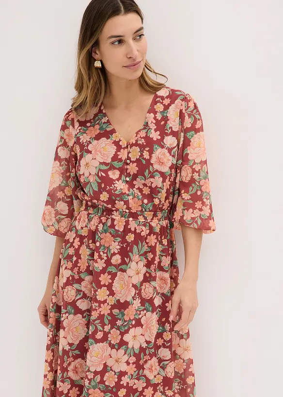ausgestelltes Chiffonkleid, bonprix