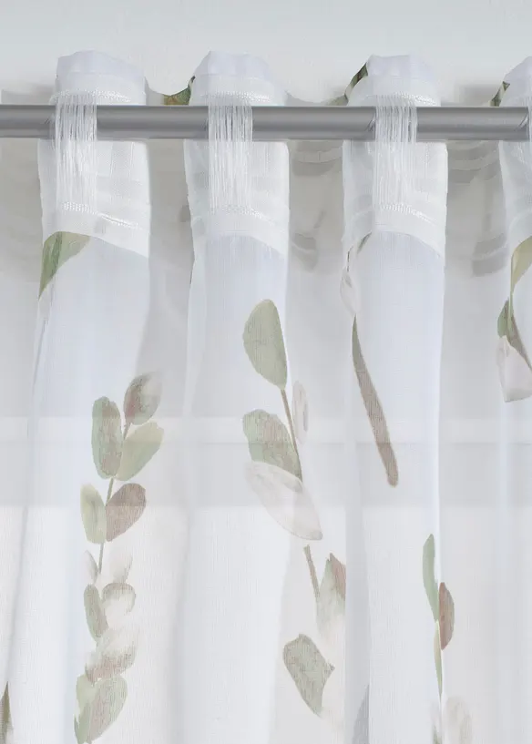 Voilage &agrave; imprim&eacute; floral (1 pce), bonprix