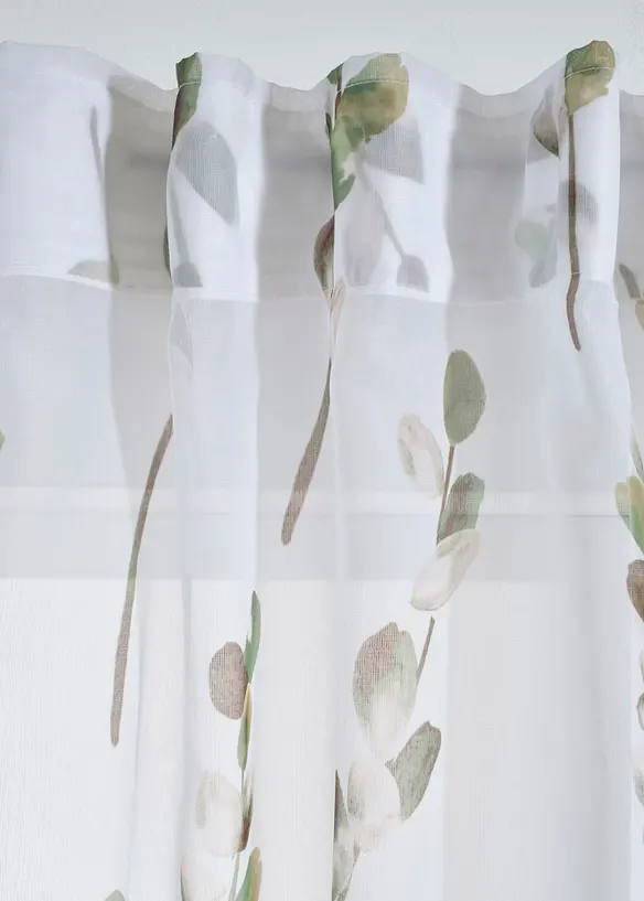 Voilage &agrave; imprim&eacute; floral (1 pce), bonprix