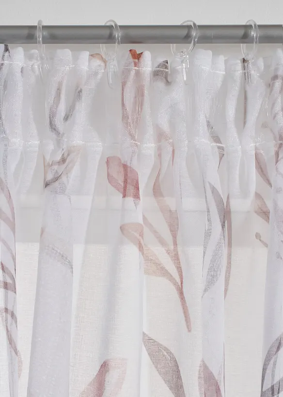 Voilage avec polyester recycl&eacute; (1 pce), bonprix