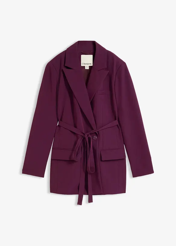 Blazer avec ceinture &agrave; nouer, bonprix