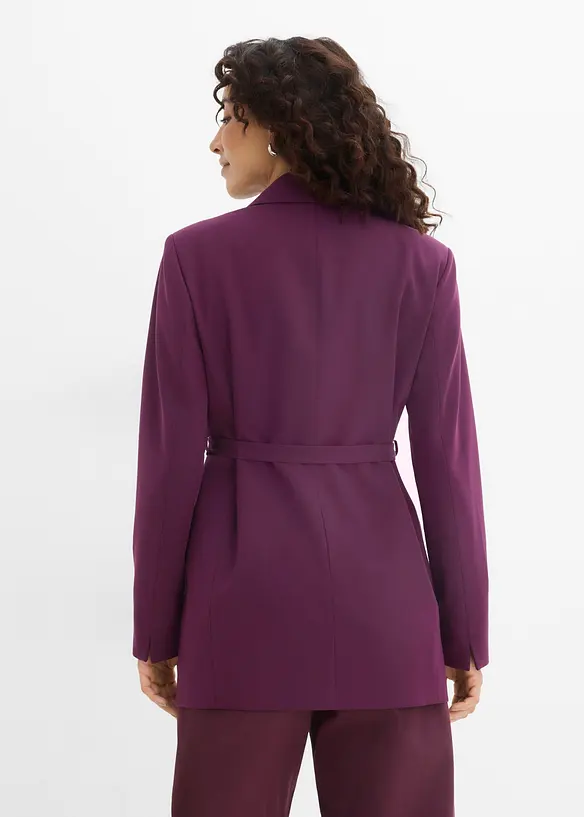 Blazer avec ceinture &agrave; nouer, bonprix
