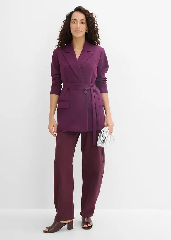 Blazer avec ceinture &agrave; nouer, bonprix