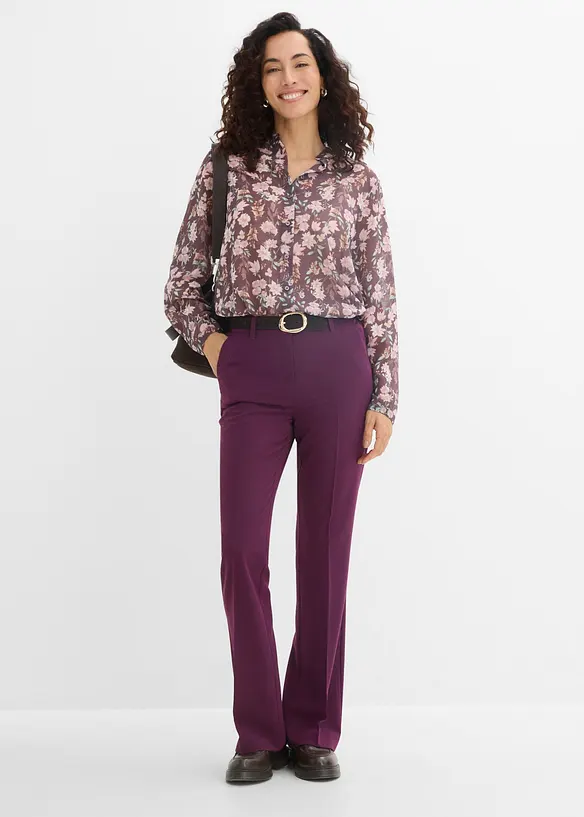 Pantalon &eacute;vas&eacute; &agrave; pinces, bonprix