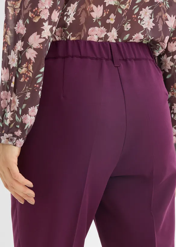 Pantalon &eacute;vas&eacute; &agrave; pinces, bonprix