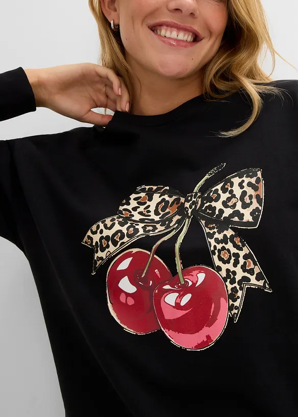 Weites Sweatshirt aus reiner Bio-Baumwolle, bonprix