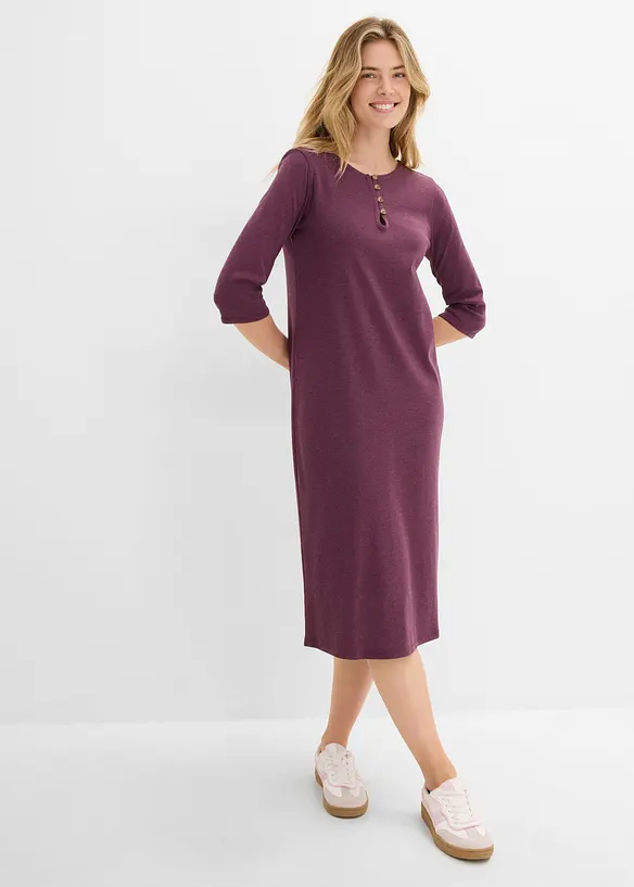 Robe en jersey &agrave; manches 3/4, bonprix