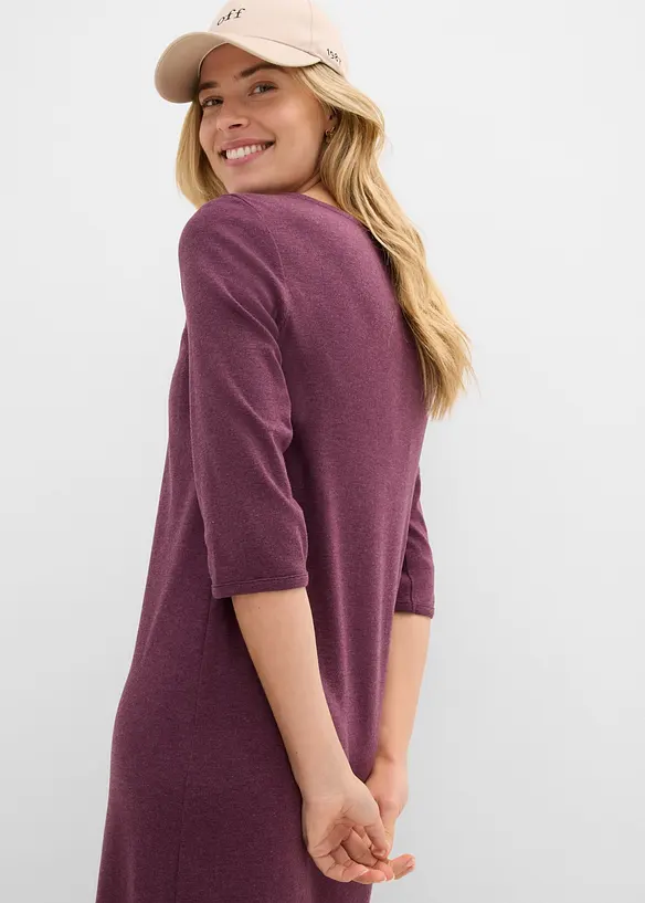 Robe en jersey &agrave; manches 3/4, bonprix