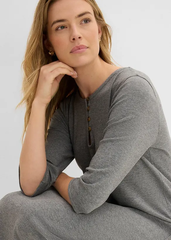 Shirtkleid mit 3/4-&Auml;rmeln, bonprix