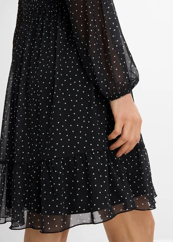 Robe en jersey mesh fin, bonprix