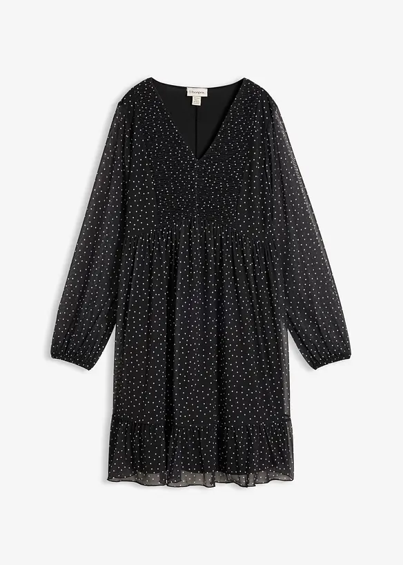 Robe en jersey mesh fin, bonprix