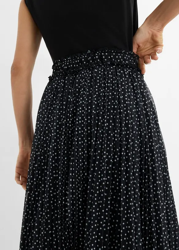 Jupe midi pliss&eacute;e, bonprix