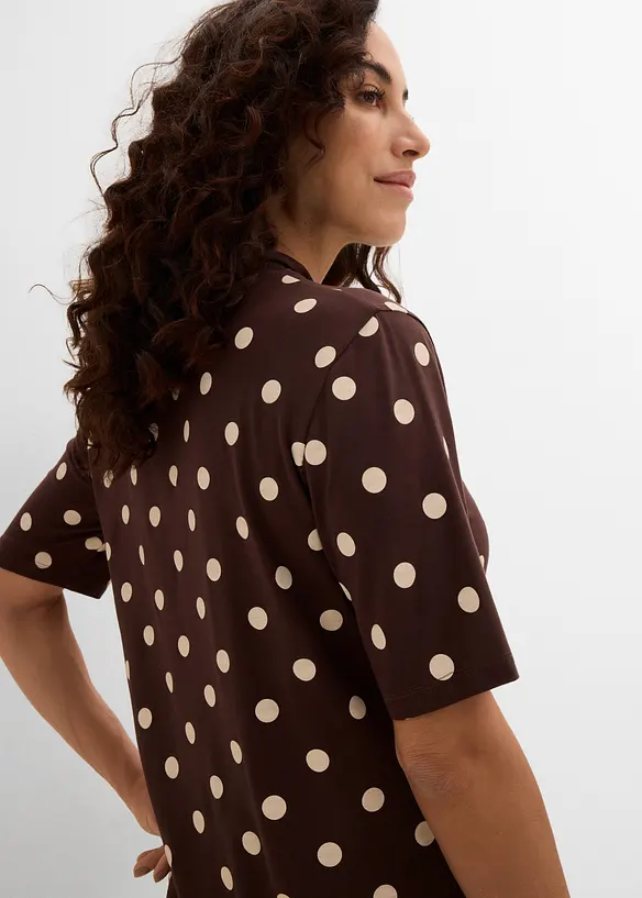 T-shirt avec lavalli&egrave;re, bonprix