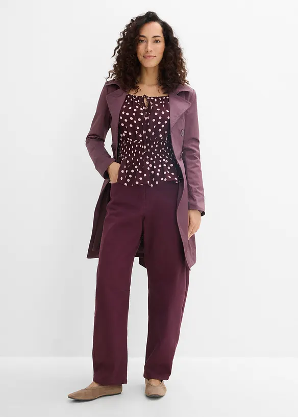 Blouse fluide en satin, bonprix