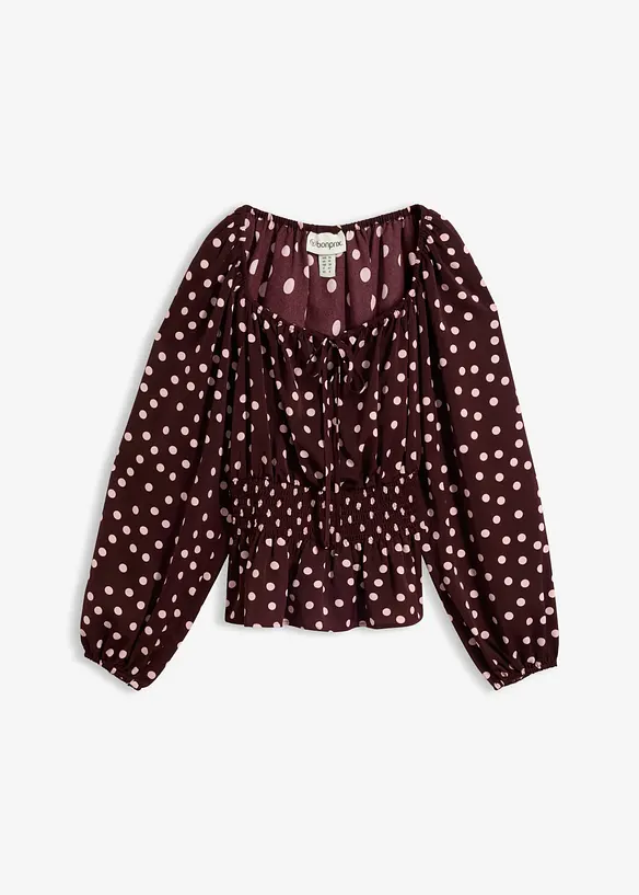 Blouse fluide en satin, bonprix